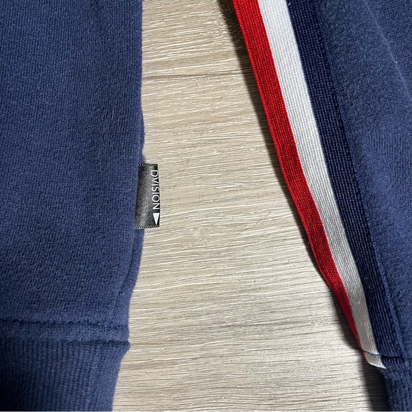 DVISION Navy Sweatshirt w/ Red, White, and Navy Stripes - M - Picture 4 of 4